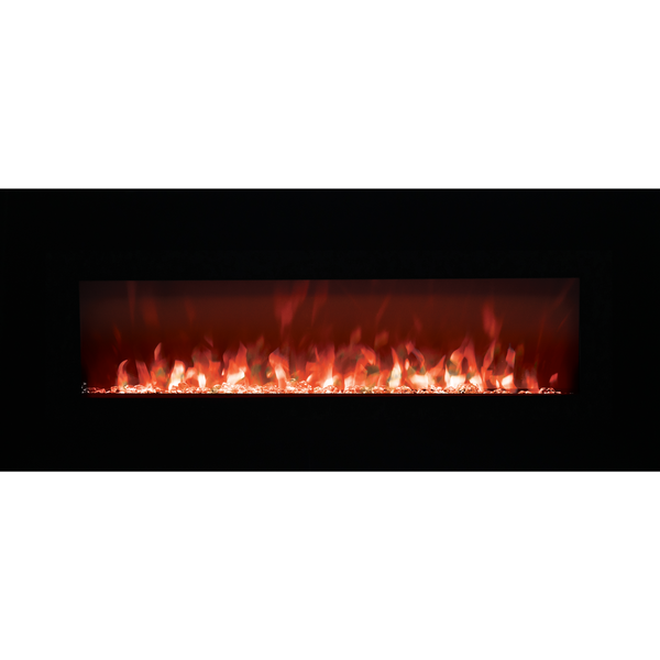 Eden Branch Heating 50” Black Wall Mounted Electric Fireplace w /Crystal 101003